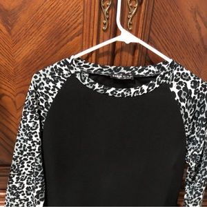 Black Cheetah top